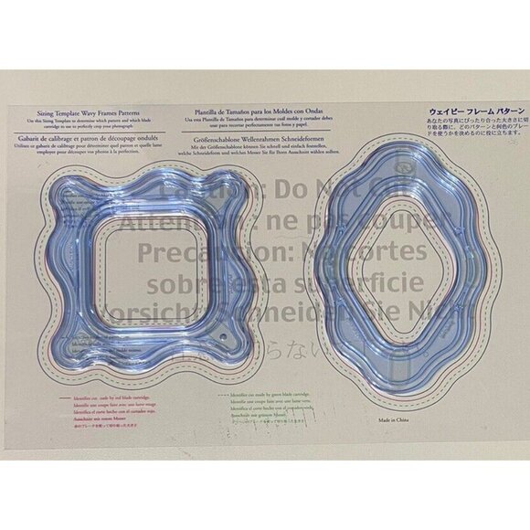 Creative Memories Custom cutting system Wavy Frames Patterns Diamond - Picture 1 of 4